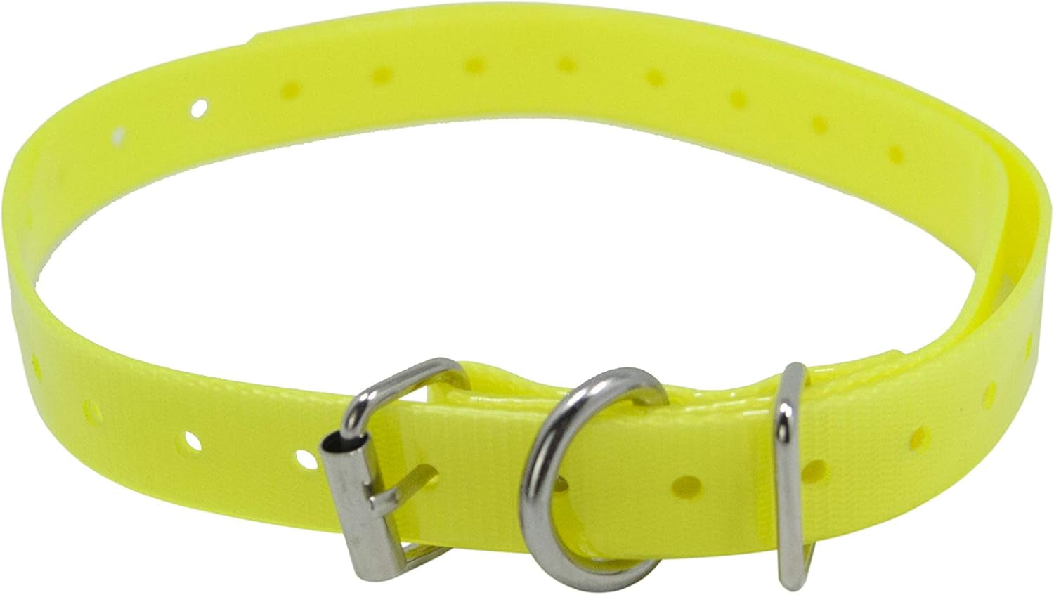 Replacement ¾” Collar Strap Bands with Double Buckle Loop for Universal Compatibility with Pet Shock Bark E-Collars and Fencing Systems