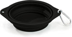 Barkbowl 800ml - Premium Collapsible Dog Bowl in Black, Made from Platinum-Cured Food Grade Silicone, No Plastic Rim, Safe for Food, Ideal for Travel