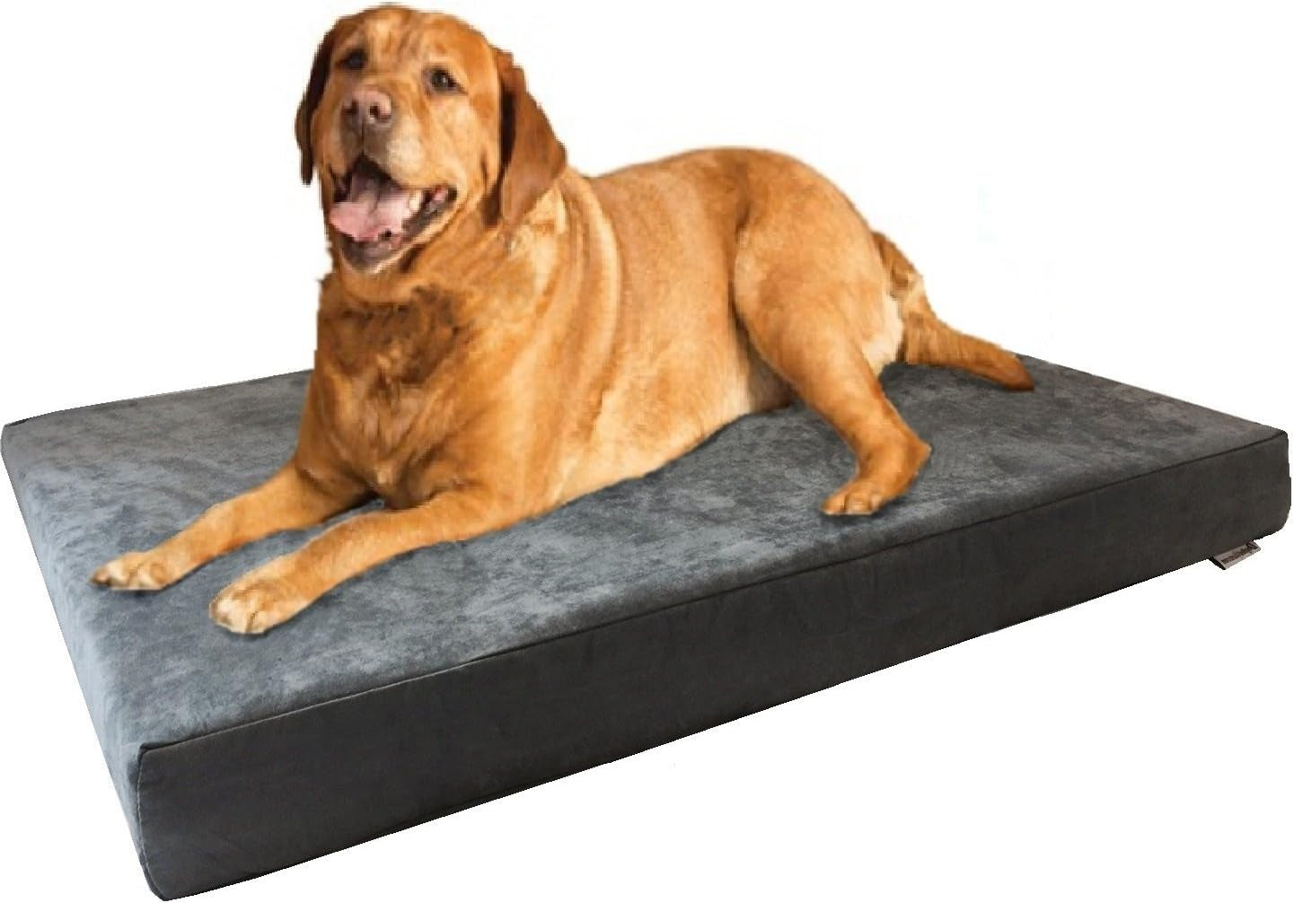 XL Orthopedic Memory Foam Dog Bed with Machine Washable Cover and Waterproof Lining for Medium to Large Pets, 47"x29"x4" Pad Suitable for 48"x30" Crate