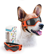 UV Protection Dog Goggles for Small to Medium Breeds - Outdoor Riding and Driving Sunglasses in Black