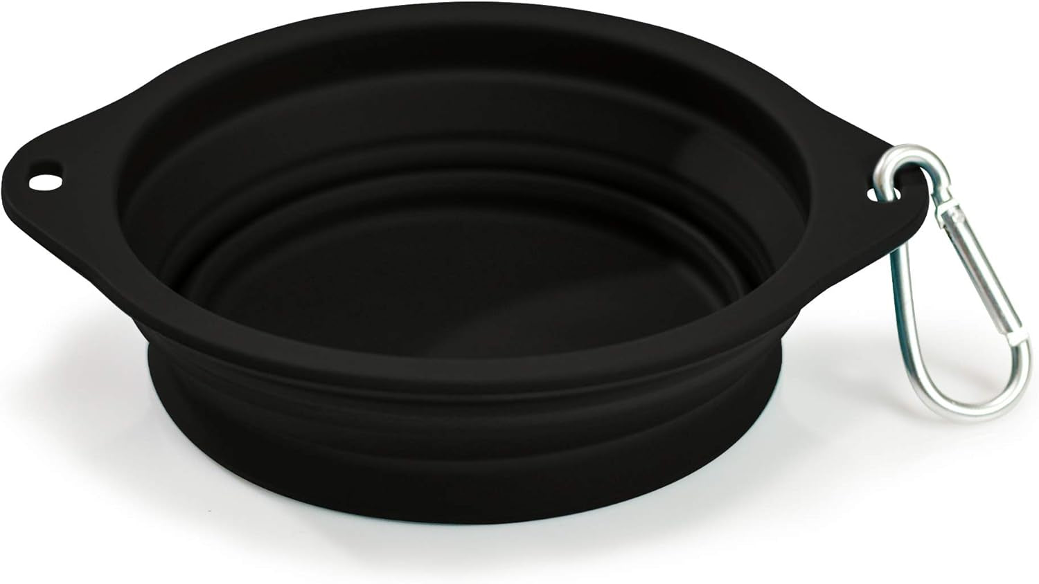 Barkbowl 800ml - Premium Collapsible Dog Bowl in Black, Made from Platinum-Cured Food Grade Silicone, No Plastic Rim, Safe for Food, Ideal for Travel