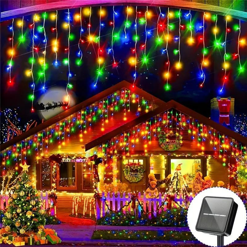 Solar Powered String Light, 7M/275Inch Outdoor Solar String Light, 8-Mode Outdoor Decorative Light for Christmas Wedding Decoration, Outdoor Lighting