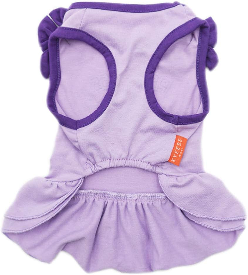 Lavender Purple Dog Princess Sundress with Bowtie for Small to Medium Breeds (X-Small)