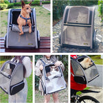 Innovative Bubble Backpack Pet Carrier for Cats and Dogs - Black