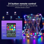 Dreamcolor RGB LED Strip Bluetooth Smart String Fairy Lights for Party Curtain Room - Waterproof