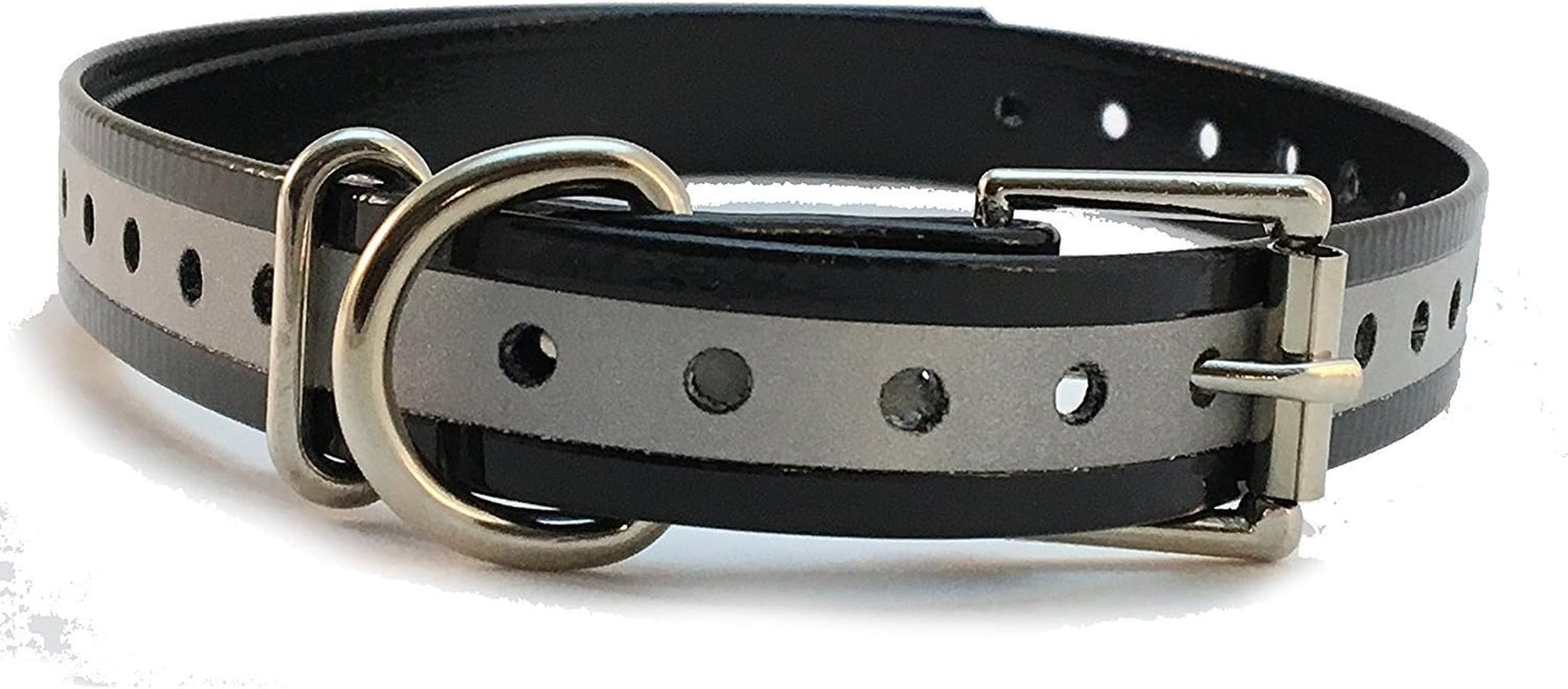 Replacement ¾” Collar Strap Bands with Double Buckle Loop for Universal Compatibility with Pet Shock Bark E-Collars and Fencing Systems