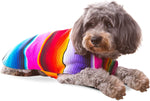 Handmade Dog Poncho - Authentic Mexican Blanket Cinco De Mayo Costume for Chihuahua (Pink, XXS)