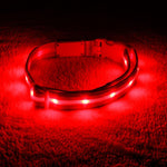 LED Dog Collar - Original Brightest Light-Up Design with 1,000 Feet Visibility - USB Rechargeable and Waterproof - Ideal for Night Walking - USA Brand