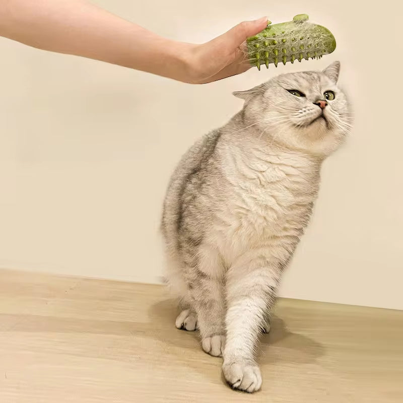 Pet Cat Hair Removal Massage Comb Cats Scratching Rubbing Brush Kitten Grooming Self Cleaning Wall Corner Cat Scratcher Combs