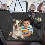 Heavy-Duty Waterproof Dog Car Seat Cover with Hammock Design and Mesh Window for Back Seat Protection in Cars, Trucks, and SUVs