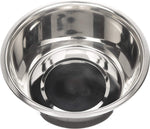 Large Deluxe Stainless Steel Replacement Bowl for Dogs and Cats - 9 Cup Metal Food and Water Dish