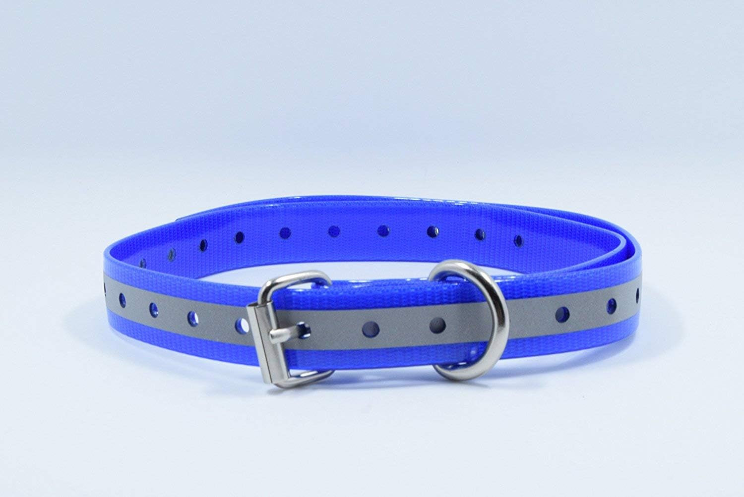 Replacement ¾” Collar Strap Bands with Double Buckle Loop for Universal Compatibility with Pet Shock Bark E-Collars and Fencing Systems