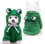 Pet Hoodie Sweatshirt for Dogs - Elk Fruit Design Cold Weather Outfit for Small to Medium Pets (X-Small)