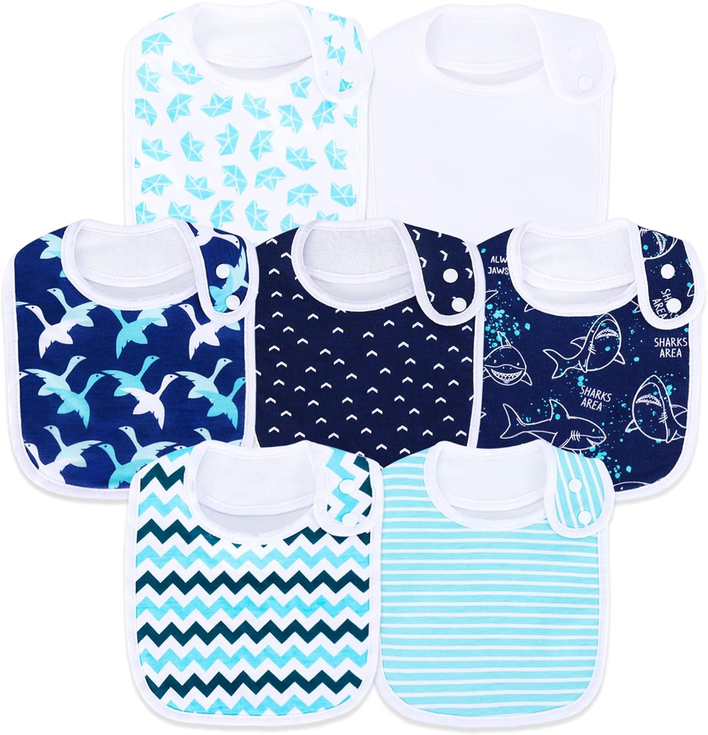 Organic Cotton Bandana Baby Bibs Set - Soft and Absorbent for Newborns and Toddlers (0-36 Months)