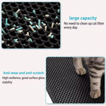 Cat Litter Mat with Gift Double Layer Waterproof Pet Litter Box Mat Non-Slip Sand Cat Pad Washable Bed Mat Clean Pad Products