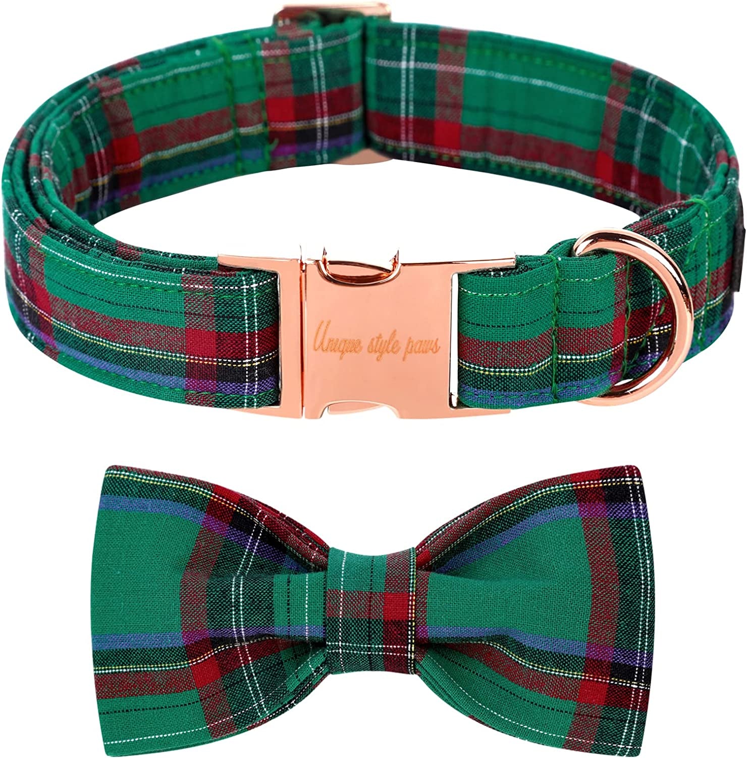 Soft & Comfy Adjustable Bowtie Collars for Dogs and Cats - Pure Cotton, Available in 6 Sizes and 5 Patterns