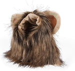 Lion Mane Wig Costume for Dogs and Cats - Ideal for Halloween, Christmas, Easter, and Festival Celebrations (Length: 38 cm)