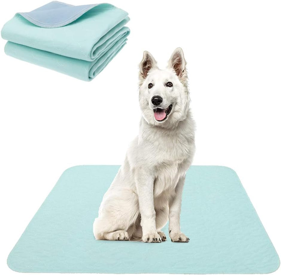 Reusable Waterproof Dog Training Pads - Non-Slip Washable Pee Mats for Crate and Playpen