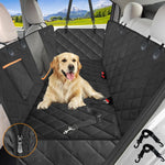 Heavy-Duty Waterproof Dog Car Seat Cover with Hammock Design and Mesh Window for Back Seat Protection in Cars, Trucks, and SUVs