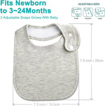 Organic Cotton Bandana Baby Bibs Set - Soft and Absorbent for Newborns and Toddlers (0-36 Months)