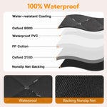 Heavy-Duty Waterproof Dog Car Seat Cover with Hammock Design and Mesh Window for Back Seat Protection in Cars, Trucks, and SUVs