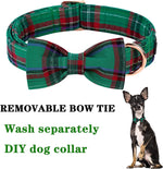 Soft & Comfy Adjustable Bowtie Collars for Dogs and Cats - Pure Cotton, Available in 6 Sizes and 5 Patterns