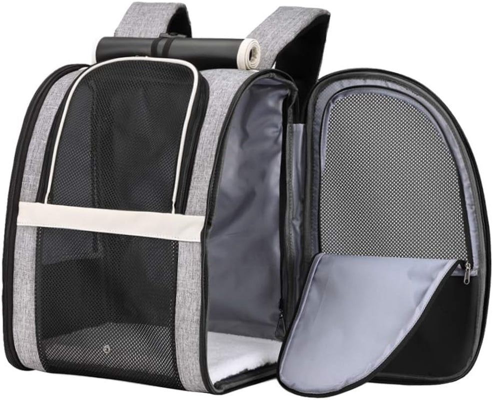 Innovative Bubble Backpack Pet Carrier for Cats and Dogs - Black