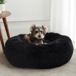 Western Home Calming Dog and Cat Bed - Anti-Anxiety Donut Cuddler, Cozy Plush Cushion for Small to Medium Pets